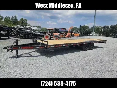 2027 MAXX-D 102x20' Deckover Flatbed Trailer 14000# GVW DOX10220