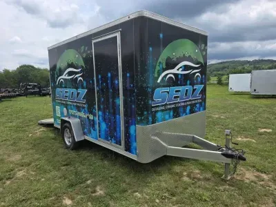2019 ATC 7x12' Aluminum Enclosed Cargo Trailer 3850# GVW