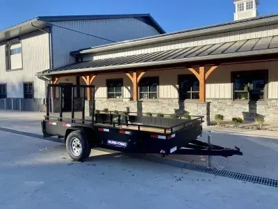 2026 Sure-Trac 6x12' Solid Side Utility Landscape Trailer 2990# GVW  ST-USH7212-030