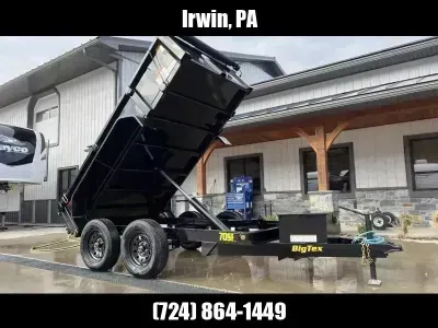 2027 Big Tex Trailers 5X10 Low Profile 7000 GVW * 20" SIDES * BARN DOORS * 70SR-10-5WDD