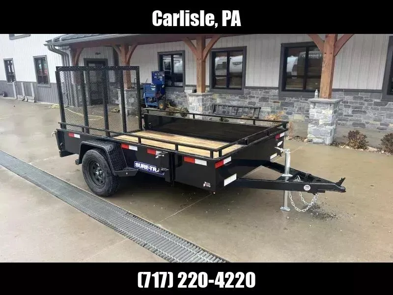 2026 Sure-Trac 6x10' Solid Side Utility Landscape Trailer 2990# GVW ST-USH7210-030
