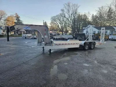 2025 Nordtek Trailers 7x22' 16000# Aluminum Equipment Trailer EQP-HD-2SA16K-GN-82X22S