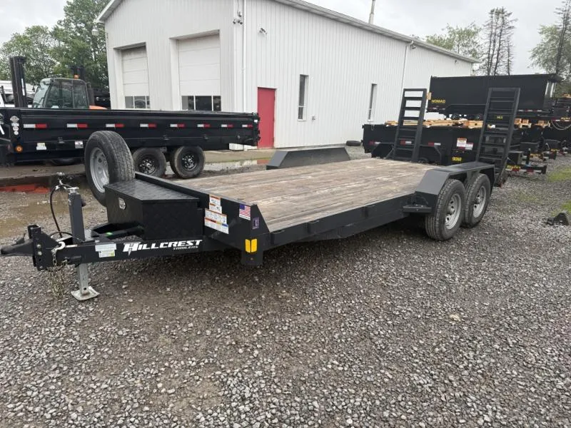 2025 Hillcrest Trailers 7x18 9990 GVW * STAND UP RAMPS * TOOLBOX * SPARE TIRE *
