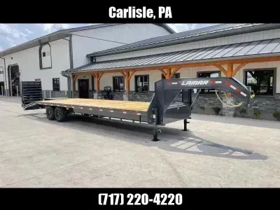 2027 Lamar Trailers 102x30' HD Gooseneck Deckover Trailer 14000# GVW GFS023027-FWR