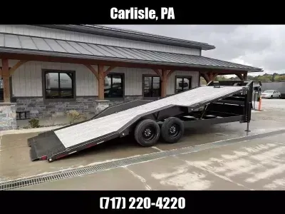2027 MAXX-D 102x24' T8X Gooseneck Power Tilt Equipment Trailer 18000# GVW T8B10224G