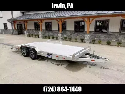 2026 Sure-Trac 7x18' All Aluminum Car Hauler 7000# GVW ST-CHAA8218-070-DEL
