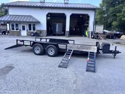 2025 AMO 7x16' Utility Landscape Trailer 7000# GVW  AL16TTBBWSN