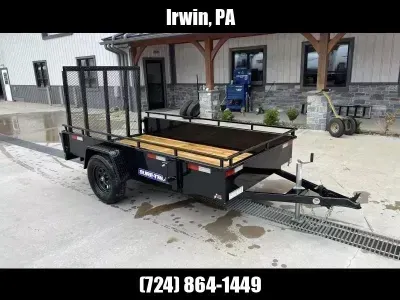 2026 Sure-Trac 5x10' Solid Side Utility Landscape Trailer 2990# GVW ST-USH6210-030