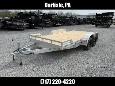 2026 Mission 7x16' Aluminum Car Hauler Trailer 7000# GVW MOCH8X16W2.0L7K15GBHTP