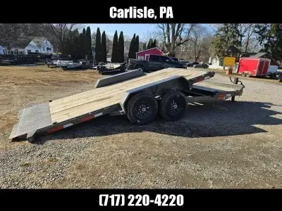 2026 MAXX-D 7x20' Gravity Tilt Equipment Trailer 14000# GVW G6B8320
