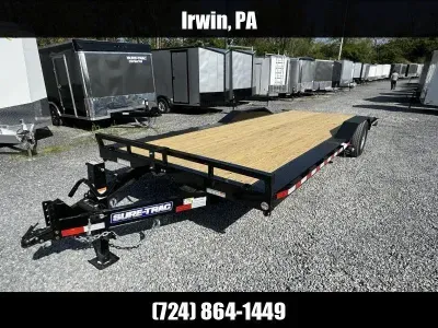 2026 Sure-Trac 102x24' Buggy Car Hauler Trailer 14000# GVW ST-CHWX10224-140