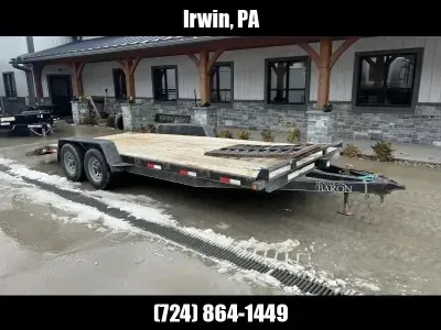 2020 Quality Trailers 7x20' Wood Deck Car Hauler Trailer 9990# GVW