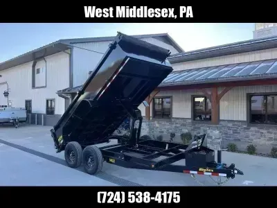2026 Big Tex Trailers 7x14' Low Profile Dump Trailer 14000# GVW 14LX-14C2A-BK