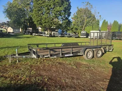 2023 Sure-Trac 7x18' Tandem Axle Utility Landscape Trailer 7000# GVW