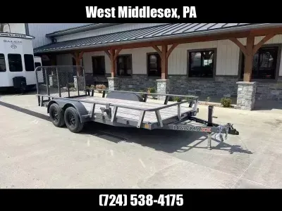 2026 RawMaxx 7x18' Utility Landscape Trailer 7000# GVW UTX1883BP7K