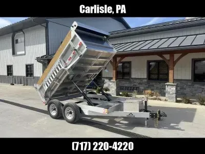 2026 Nordtek Trailers 75"x10' 3' HIGH SIDES * 7GA FLOOR * DMP-SD-2SA10K-BP-75X10-HS3