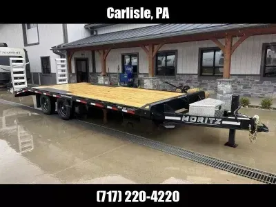2025 Moritz International 102x22' Beavertail Deckover Trailer 16000# GVW EDBH-AR-18+4-16