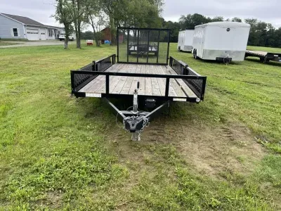 2022 Sure-trac Trailers USED 7x16' Utility ATV Trailer 7000# GVW ST-UTV8216-070