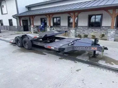 2026 RawMaxx GTX20BP14K 102x20' Gravity Tilt Equipment Trailer 14000# GVW