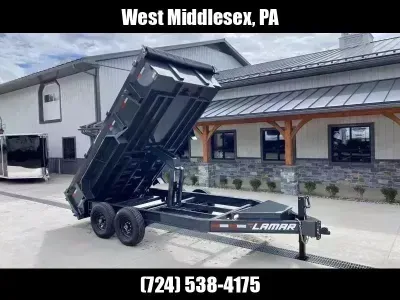 2026 Lamar Trailers 7x14' 14000# GVW Dump Trailer DL831427