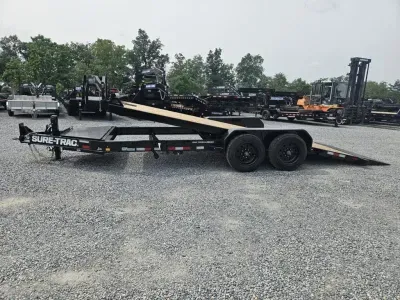 2026 Sure-Trac 7x20' 17600# GVW Full Deck Gravity Tilt Equipment Trailer ST-BTE8220-176