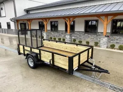 2026 Sure-Trac 7x14' High Side Utility Landscape Trailer 5000# GVW ST-UTW8214-050