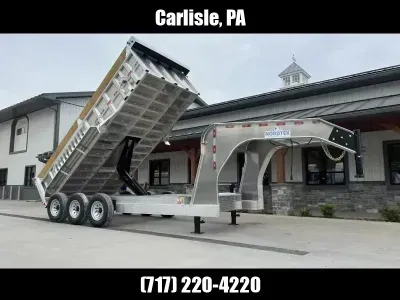 2027 Nordtek Trailers 7x16' 21000# Gooseneck Aluminum Dump Trailer DMP-UD-3SA21K-GN-82X16-HS3