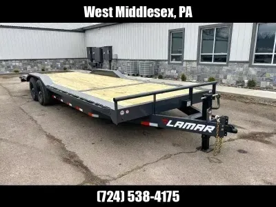 2026 Lamar Trailers 102x24' Full Width Car Trailer 14000# GVW H8022427