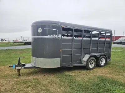 2016 CornPro 6 x 16 Livestock Trailer with Slam Gate & Slider
