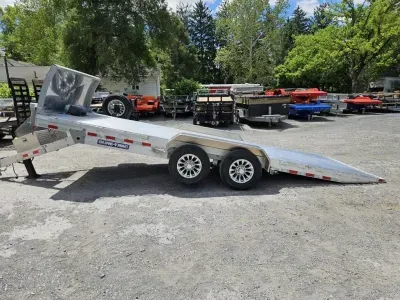 2025 Sure-Trac 7x20' Deluxe Aluminum Power Tilt Car Hauler Trailer 9990# GVW * ST-PTA8220-100-DEL