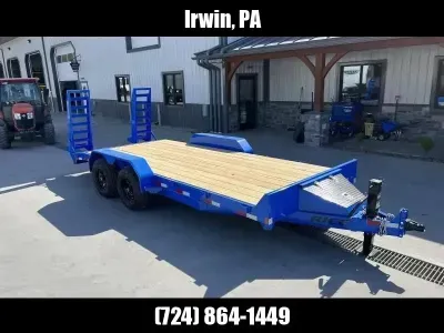 2026 Rice Trailers 7x16' Equipment Lowboy Trailer 9990# GVW FMEMR8216