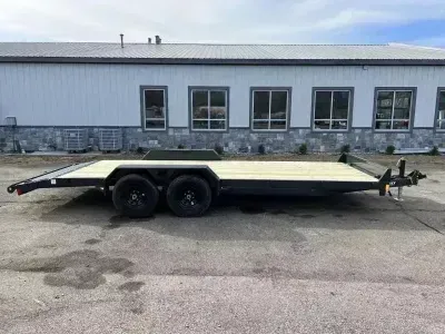 2027 Hillcrest Trailers 7x18' Wood Deck Car Hauler Trailer 9990# GVW 10162SC