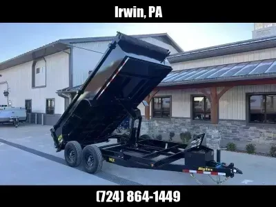2026 Big Tex Trailers 7x14' Low Profile Dump Trailer 14000# GVW 14LX-14C2A-BK