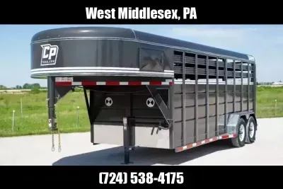 2025 CornPro 20' 12000# GVW Gooseneck Livestock Trailer SG20-7S