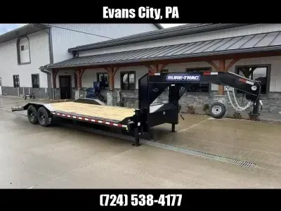 2026 Sure-Trac 102x24' Gooseneck Car Hauler 14000# GVW ST-ETX10224-140G-BES