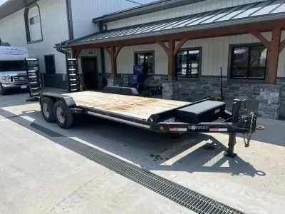 2020 Iron Bull 7x20 14000 GVW * STAND UP RAMPS * ADJUSTABLE COUPLER * TOOLBOX *