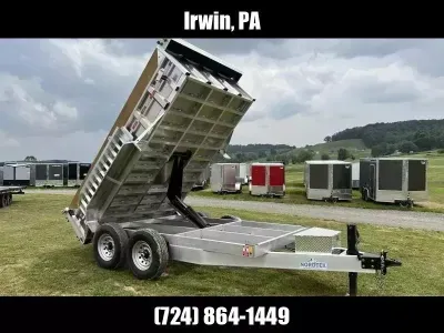 2027 Nordtek Trailers 7x12' 14000 GVW * 7GA FLOOR * SCISSOR HOIST * ALUMINUM TOOLBOX * DMP-HD-2SA