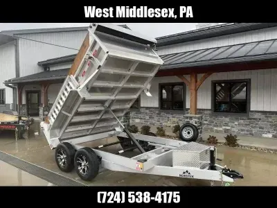 2026 Nordtek Trailers 75"x10' 7000# Aluminum Dump Trailer DMP-SD-2SA7K-BP-75X10