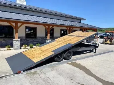 2027 Lamar Trailers 102x24' Deckover Power Tilt Trailer 14000# GVW FA022427