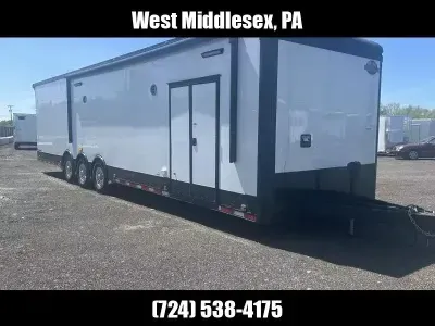 2025 Cargo Mate 8.5x34 Cargo Mate Race Enclosed Trailer 21000# GVW Race Trailer-34BATH 8.5x34