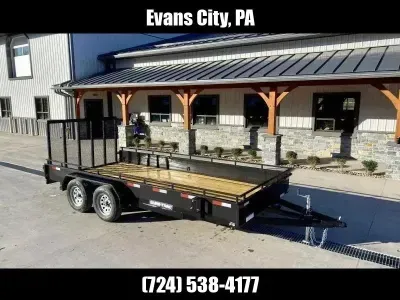 2026 Sure-Trac 7x16' Utility High Side Trailer 7000# GVW ST-USH8216-070