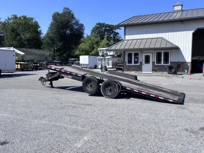 2024 H&H 7x20' Power Tilt Car Hauler Trailer 14000# GVW H8220EX-140