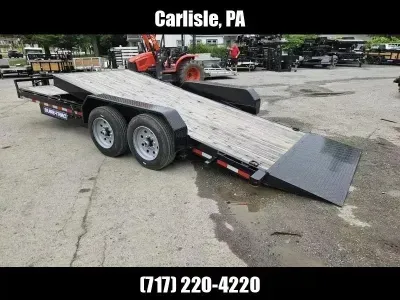 2024 Sure-Trac 7x20' 16000# GVW Gravity Tilt Equipment Trailer ST82164TBE-B-160