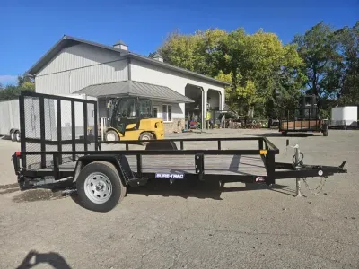 2026 Sure-Trac 7x12' Utility Landscape Trailer 3500# with Brakes GVW ST-UTT8212-035