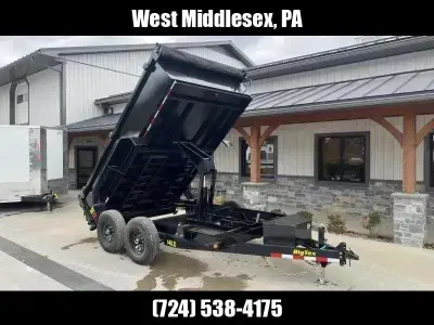 2026 Big Tex Trailers 7x12' Low Profile Dump Trailer 14000# GVW 14LX-12C2A-BK