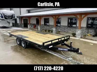 2026 Sure-Trac 102x16' Deckover Flatbed Trailer 9900# GVW  ST-TDOF10216-100