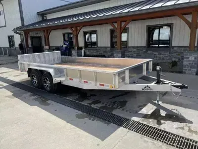 2026 Nordtek Trailers 7x16' Aluminum Utility Trailer 7000# GVW LND-SD-2SA7K-BP-82X16