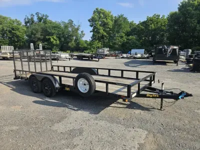 2023 Big Tex Trailers 70PI 7x20' Tube Top Landscape Utility Trailer 7000# GVW  70PI-20R1A-4PBK-BRK2