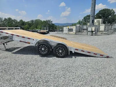 2026 H&H 7 x 20' Wood Deck Power Tilt Trailer 9990# GVW H-EXA20-100