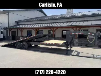 2026 Behnke 102x24' 20000# GVW HD Gravity Tilt Deckover Trailer GDFB8X24TGN-XL-20E